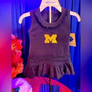 Authentic UofM Maze and Blue Cheerleader Outfit, NWT